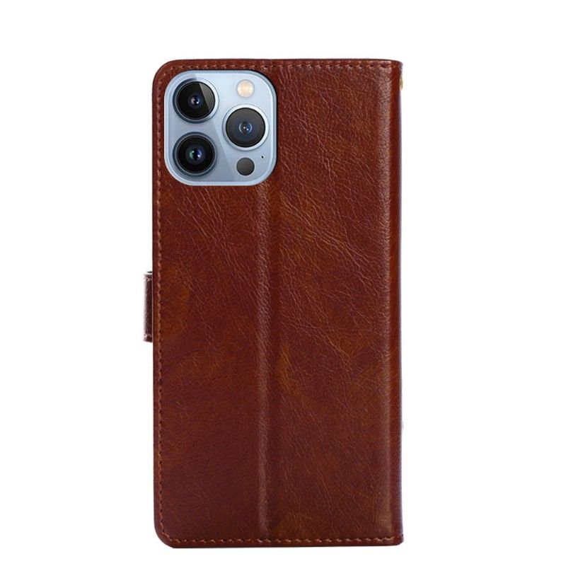 Flipové Pouzdro Na iPhone 13 Pro Peněženka Na Mince Z Umělé Kůže
