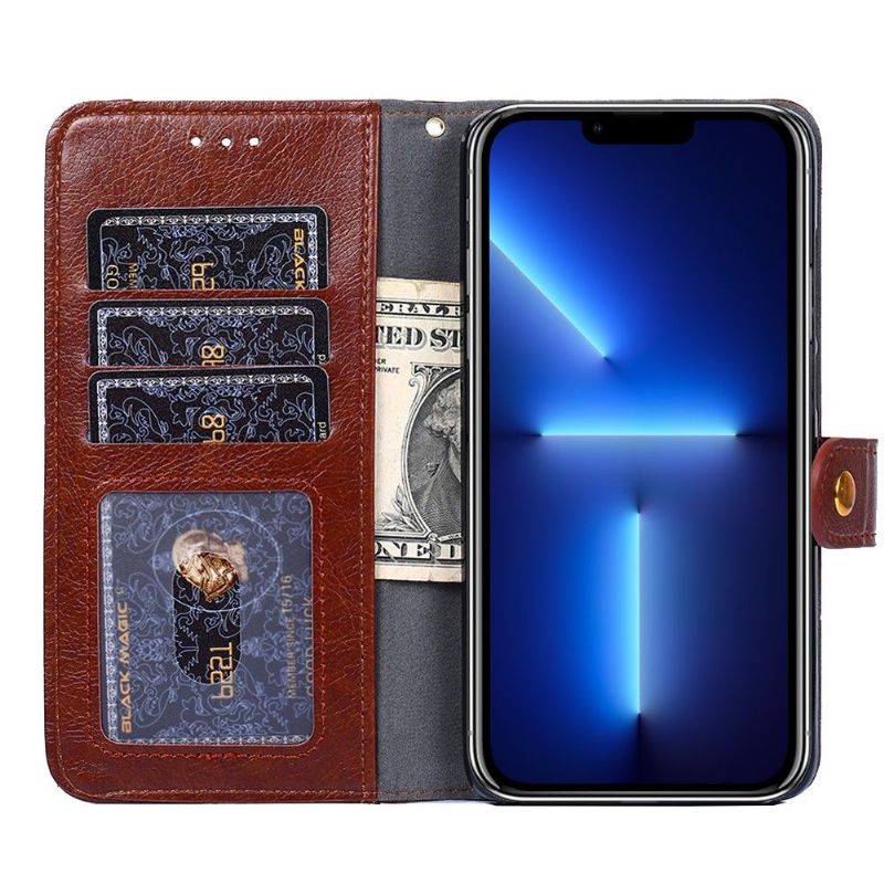 Flipové Pouzdro Na iPhone 13 Pro Peněženka Na Mince Z Umělé Kůže