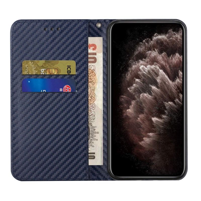 Flipové Pouzdro Na iPhone 13 Pro Uhlíkové Vlákno
