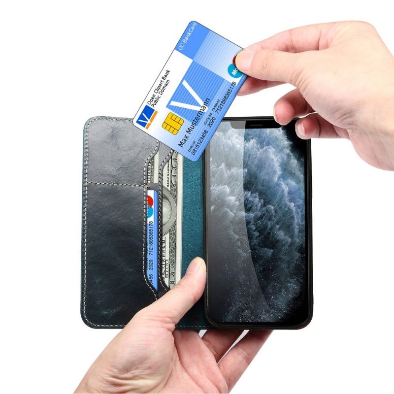 Flipové Pouzdro Na iPhone 13 Pro Vintage Kůže Denior