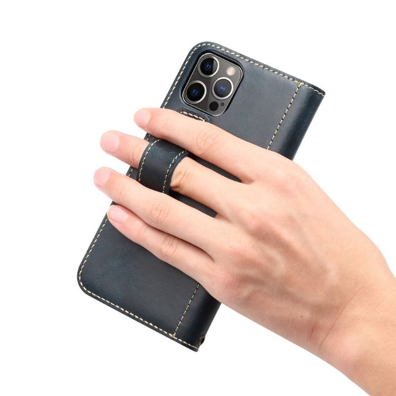 Flipové Pouzdro Na iPhone 13 Pro Vintage Kůže Denior