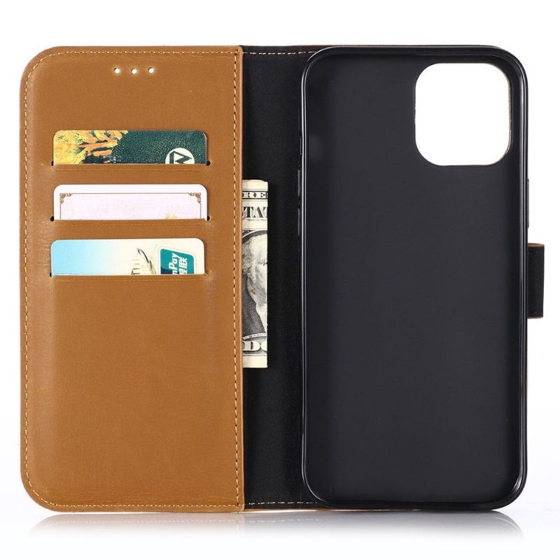Kožené Pouzdro Folio Na iPhone 13 Pro Flipové Pouzdro Retro Umělá Kůže