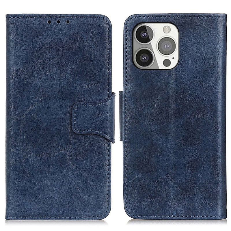 Kožené Pouzdro Folio Na iPhone 13 Pro Klasická Umělá Kůže Edouard