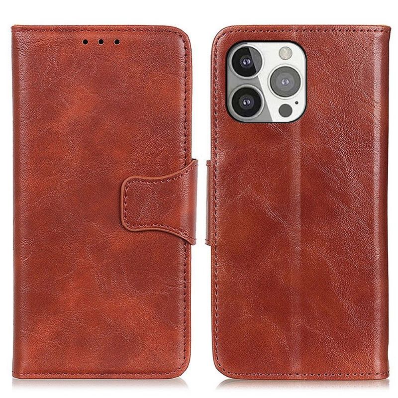 Kožené Pouzdro Folio Na iPhone 13 Pro Klasická Umělá Kůže Edouard