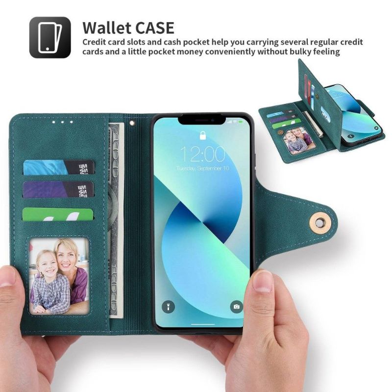 Kožené Pouzdro Na iPhone 13 Pro Pola Vícekomorový