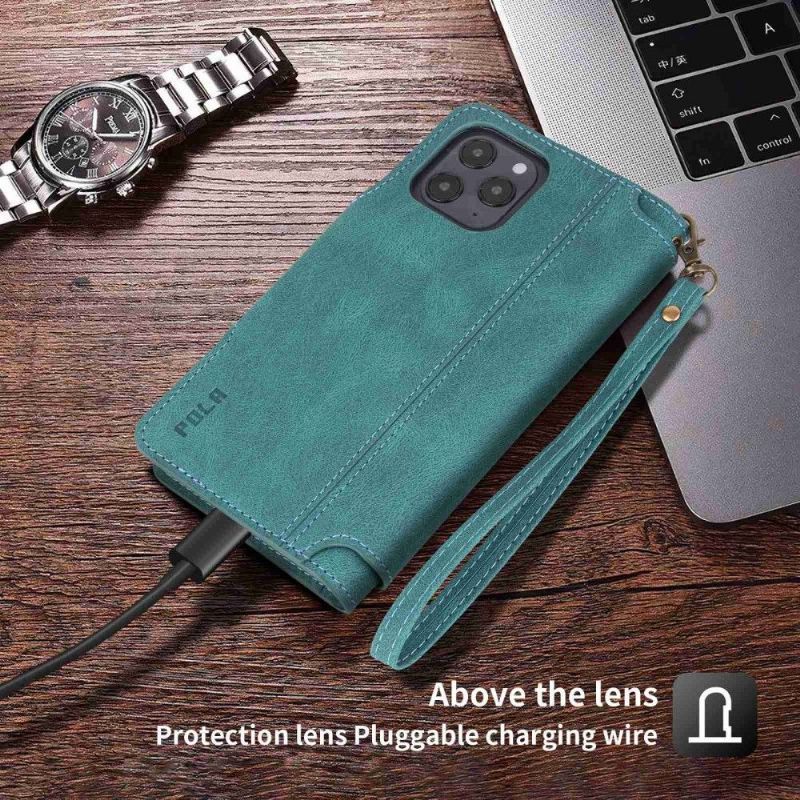 Kožené Pouzdro Na iPhone 13 Pro Pola Vícekomorový