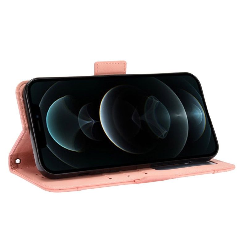Kožené Pouzdro Na iPhone 13 Pro Premium S Držitelem Karty