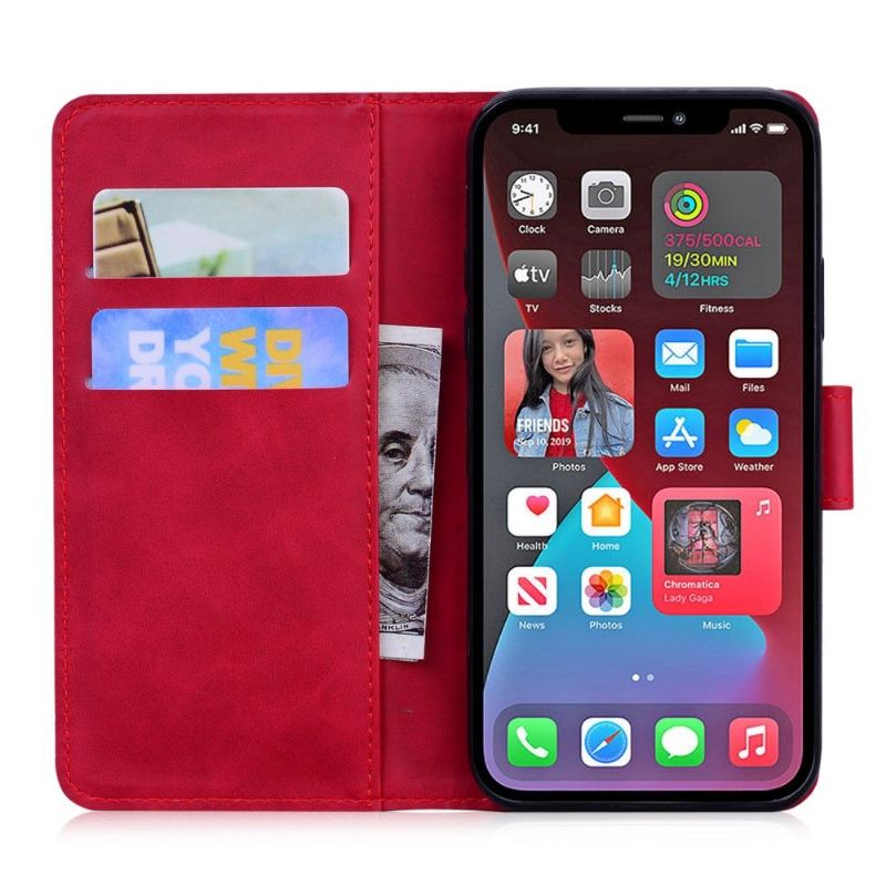Kožené Pouzdro Na iPhone 13 Pro Římský Měkký Dotek