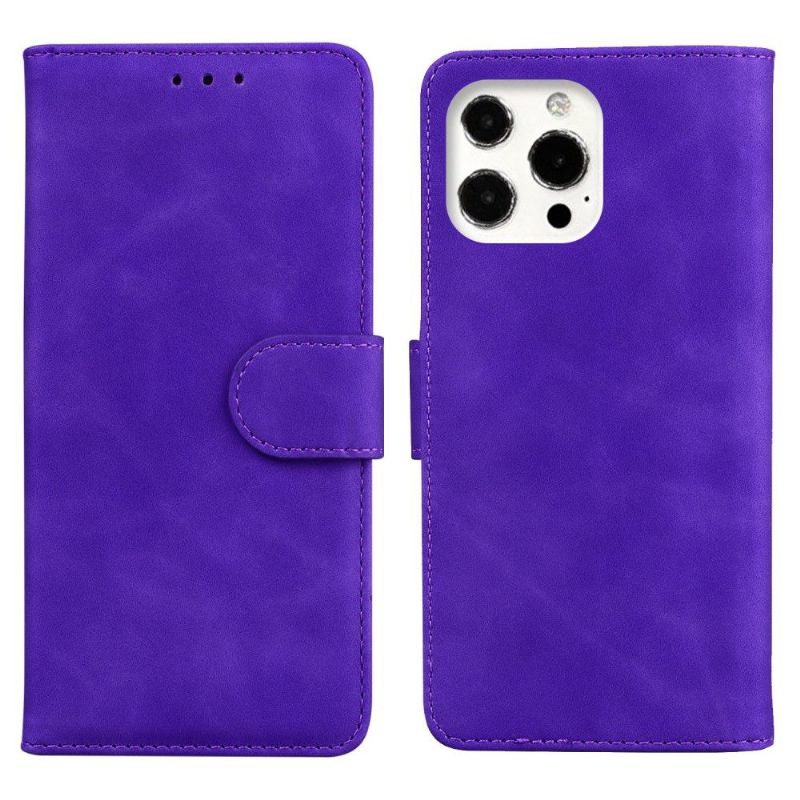 Kožené Pouzdro Na iPhone 13 Pro Římský Měkký Dotek