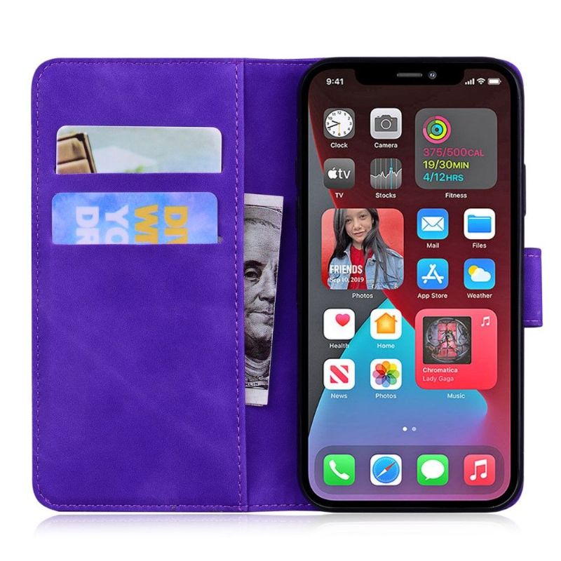 Kožené Pouzdro Na iPhone 13 Pro Římský Měkký Dotek