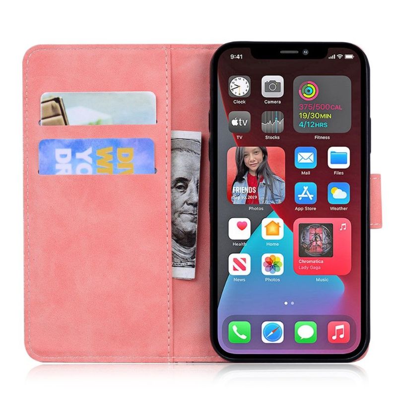 Kožené Pouzdro Na iPhone 13 Pro Římský Měkký Dotek
