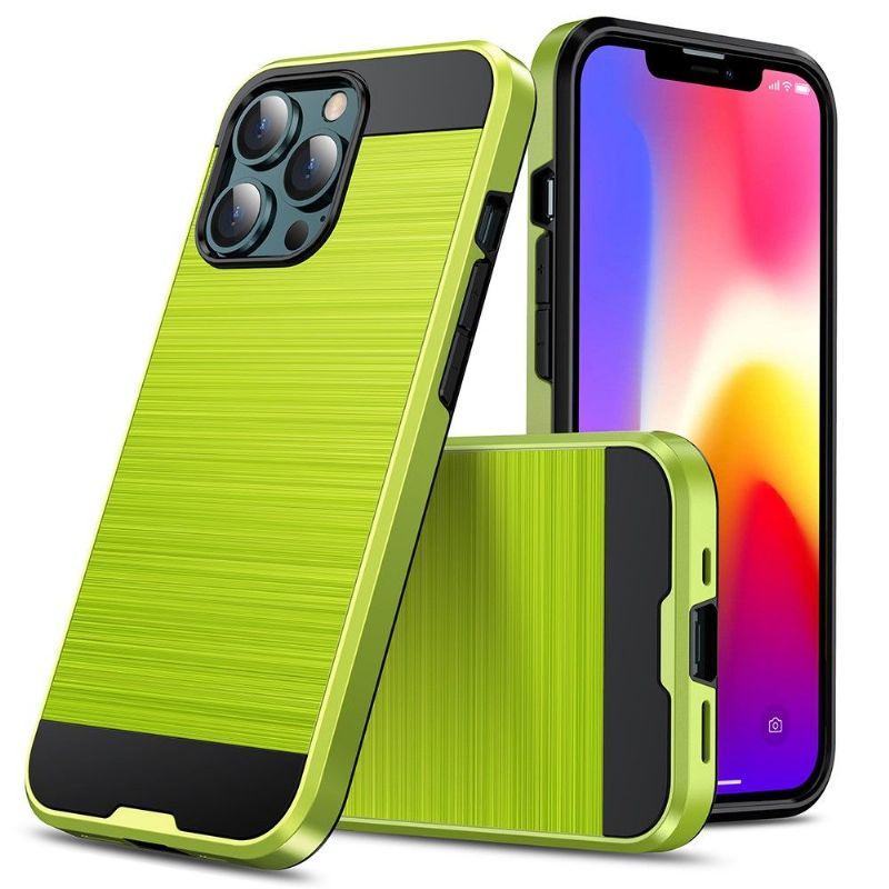 Kryt Na iPhone 13 Pro Efekt Kartáčovaného Kovu