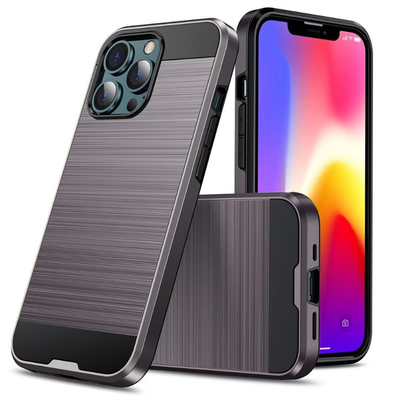 Kryt Na iPhone 13 Pro Efekt Kartáčovaného Kovu