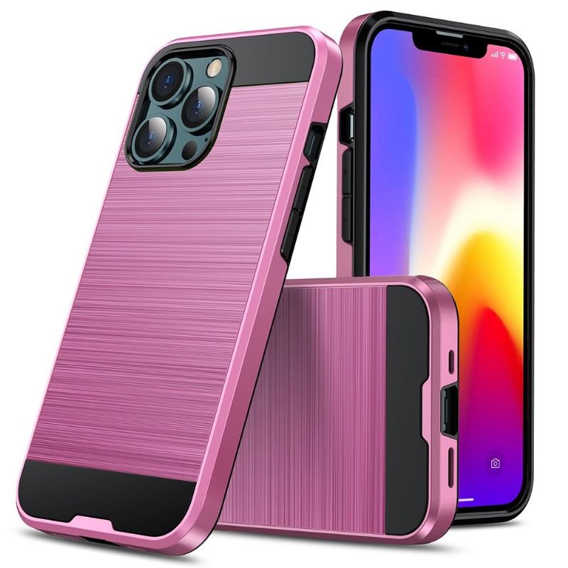Kryt Na iPhone 13 Pro Efekt Kartáčovaného Kovu