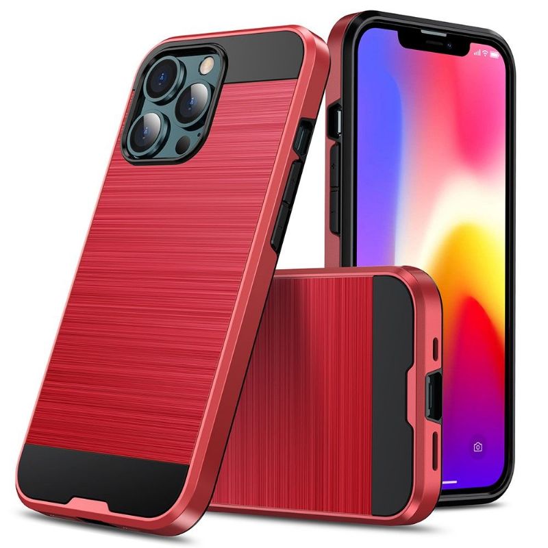 Kryt Na iPhone 13 Pro Efekt Kartáčovaného Kovu