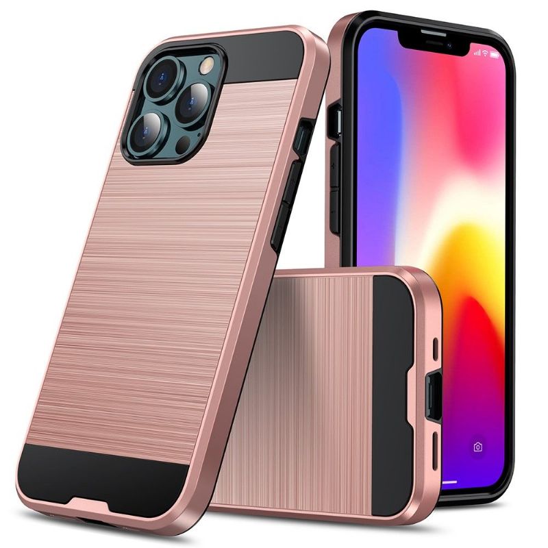 Kryt Na iPhone 13 Pro Efekt Kartáčovaného Kovu