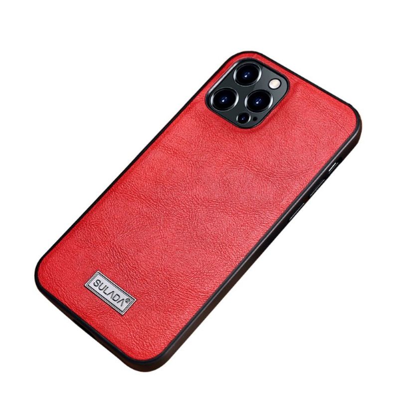 Kryt Na iPhone 13 Pro Kožený Efekt Sulada