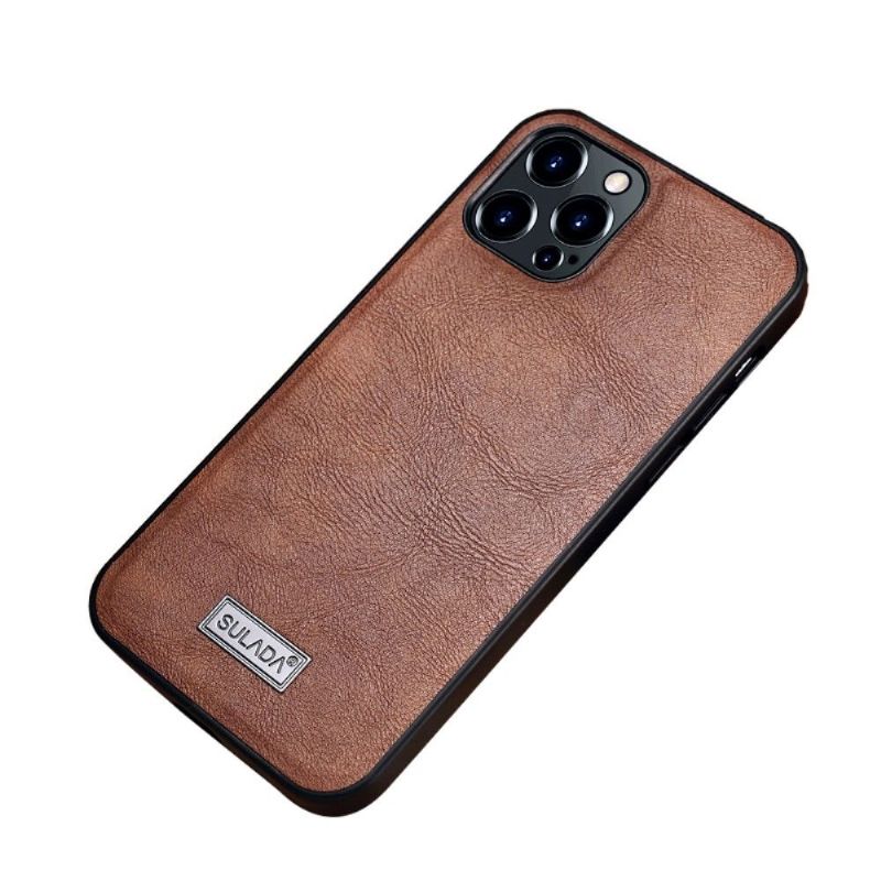 Kryt Na iPhone 13 Pro Kožený Efekt Sulada
