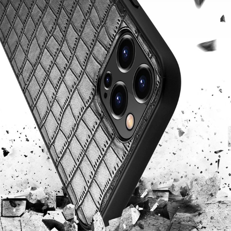 Kryt Na iPhone 13 Pro Kožený Efekt Sulada Croc