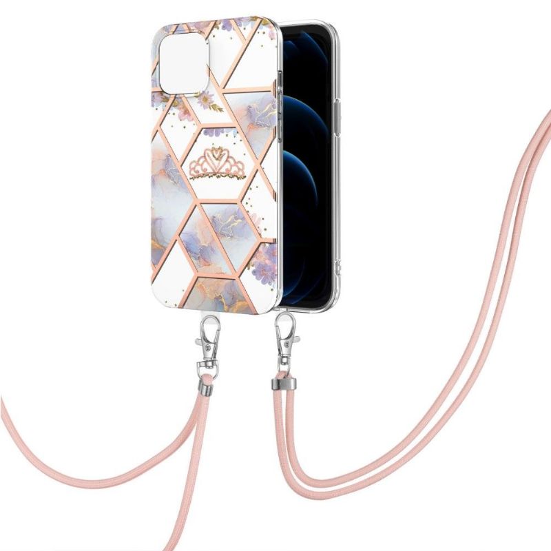 Kryt Na iPhone 13 Pro Na Lana Mramor A Koruna