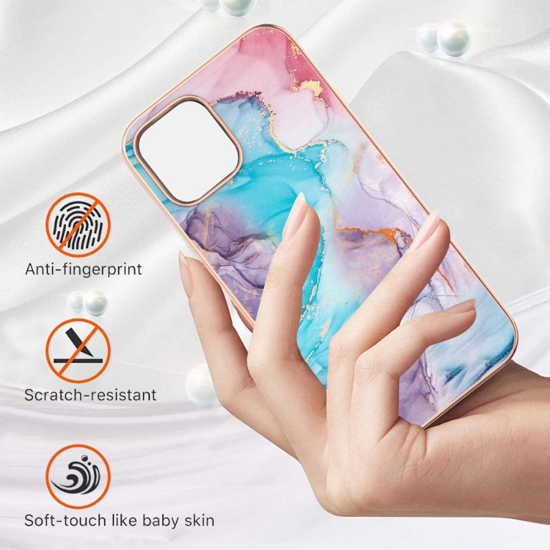 Kryt Na iPhone 13 Pro Modrý Mramor