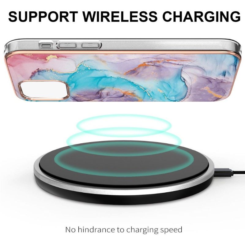 Kryt Na iPhone 13 Pro Modrý Mramor