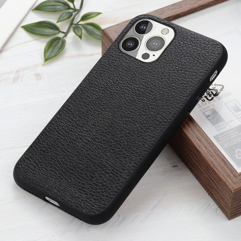 Kryt Na iPhone 13 Pro Zrnitá Kůže