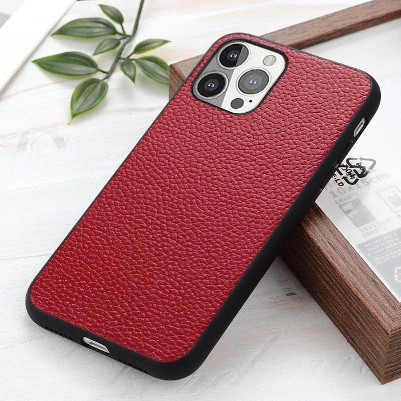 Kryt Na iPhone 13 Pro Zrnitá Kůže