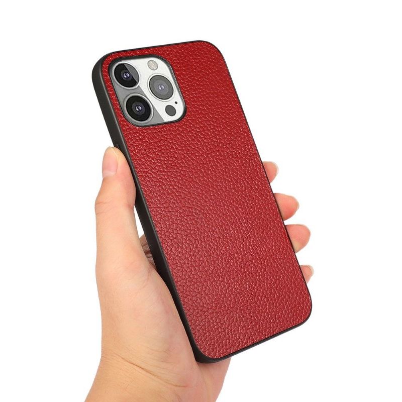 Kryt Na iPhone 13 Pro Zrnitá Kůže