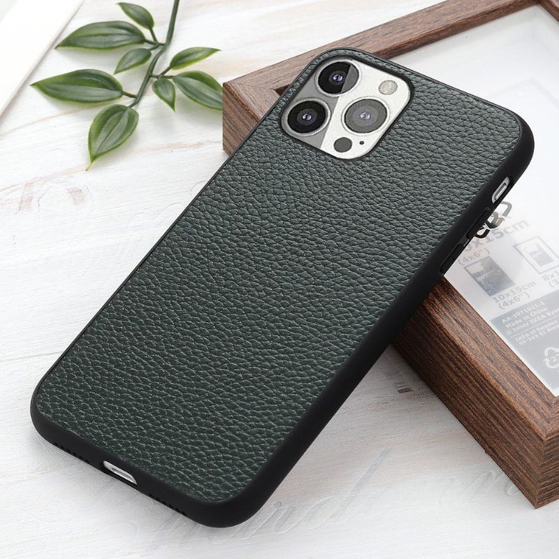 Kryt Na iPhone 13 Pro Zrnitá Kůže