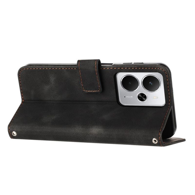 Kožený Kryt Na Realme 14 5g Linky A Pásek