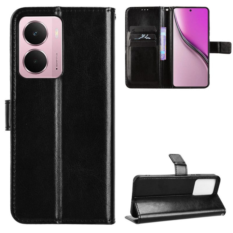 Kožený Kryt Na Realme 14 5g Umělá Kůže Flahy