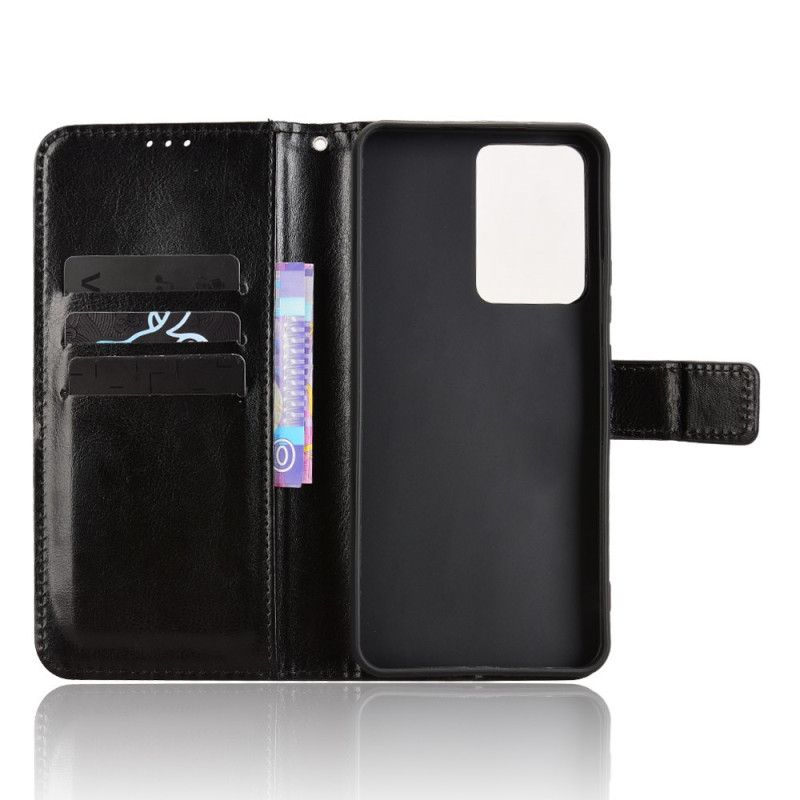 Kožený Kryt Na Realme 14 5g Umělá Kůže Flahy