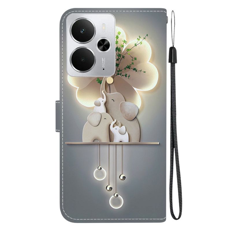 Kožený Kryt Realme 14 5g Slon