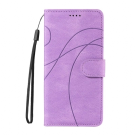 Kožený Kryt Realme 14 5g Vlnitý