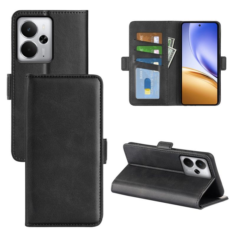 Peněženková Pouzdra Realme 14 5g Kryty Na Mobil Dvojitá Spona