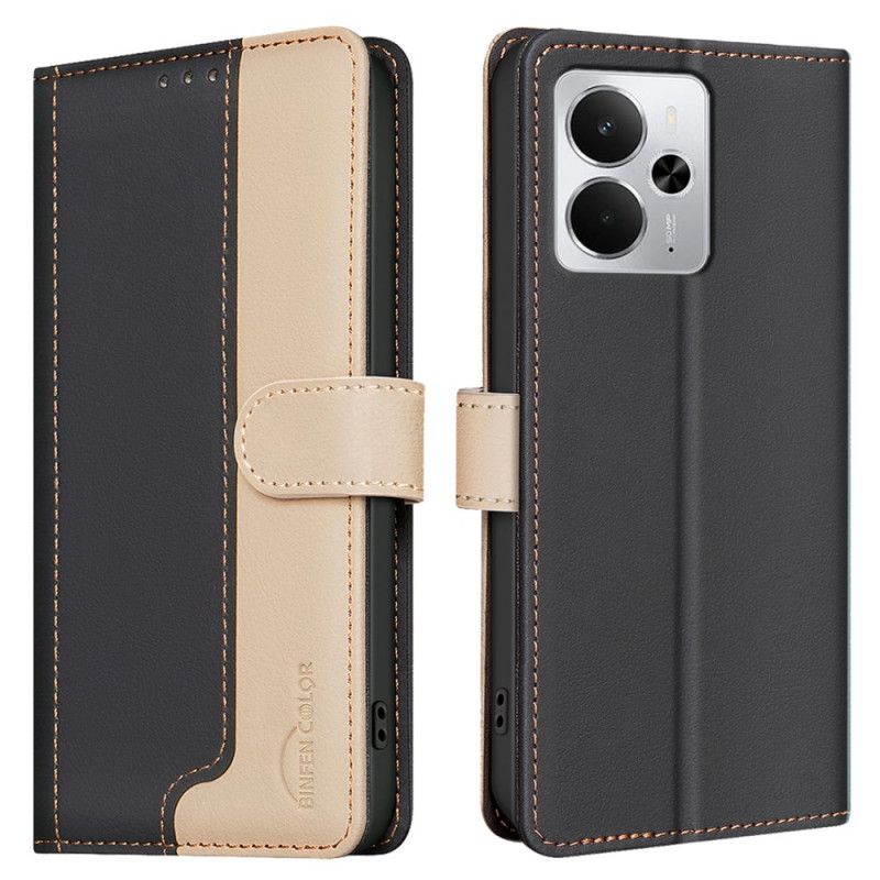 Peněženková Pouzdra Realme 14 5g Kryty Na Mobil Dvoubarevná Binfen Barva