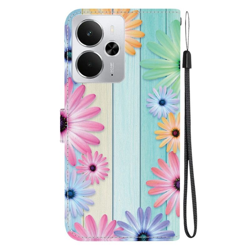 Peněženková Pouzdra Realme 14 5g Kryty Na Mobil Vzor Slunečnice