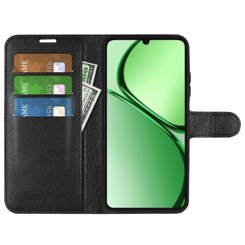 Kožený Kryt Realme Note 60x Klasická Umělá Kůže Liči