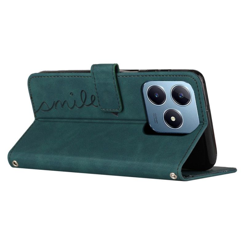 Kožený Kryt Realme Note 60x Úsměv Na Pásku