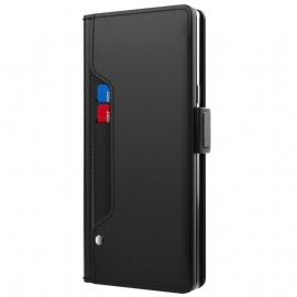 Kožený Kryt Realme Note 60x Zrcátko A Držák Na Karty