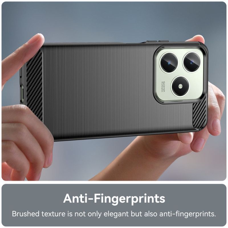 Kryt Na Realme Note 60x Kartáčované Uhlíkové Vlákno