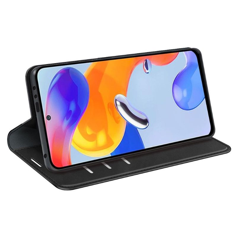 Kožené Pouzdro Folio Na Xiaomi Redmi Note 11 Pro / 11 Pro 5G Funkce Stojanu Z Umělé Kůže