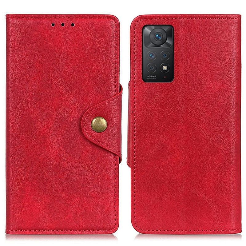 Kožené Pouzdro Na Xiaomi Redmi Note 11 Pro / 11 Pro 5G Full Protect Matná Umělá Kůže