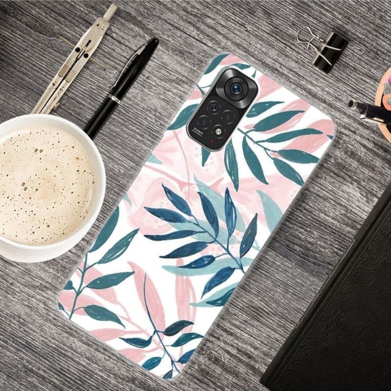 Kryty Na Mobil Na Xiaomi Redmi Note 11 Pro / 11 Pro 5G Zelené A Růžové Listy