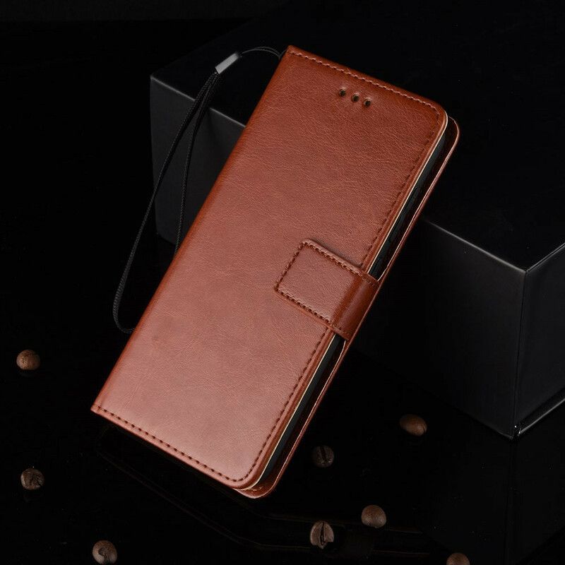 Flipové Pouzdro Na Realme X50 Okázalá Umělá Kůže