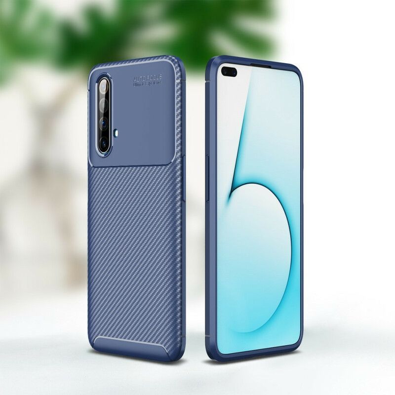 Kryt Na Realme X50 Flexibilní Textura Uhlíkových Vláken