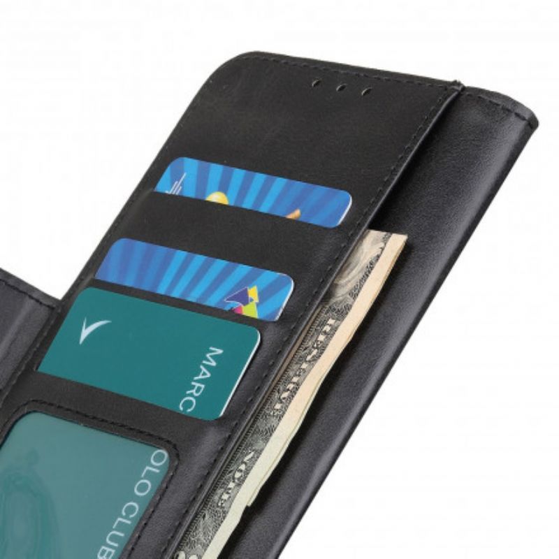 Kožené Pouzdro Na Moto G60S Dvojité Zapínání