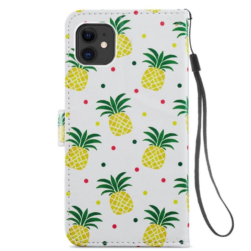 Flipové Pouzdro Na iPhone 11 Ananas