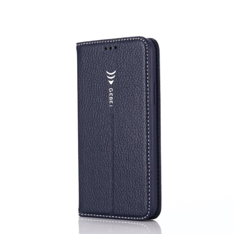 Flipové Pouzdro Na iPhone 11 Efekt Zrnité Kůže Gebei